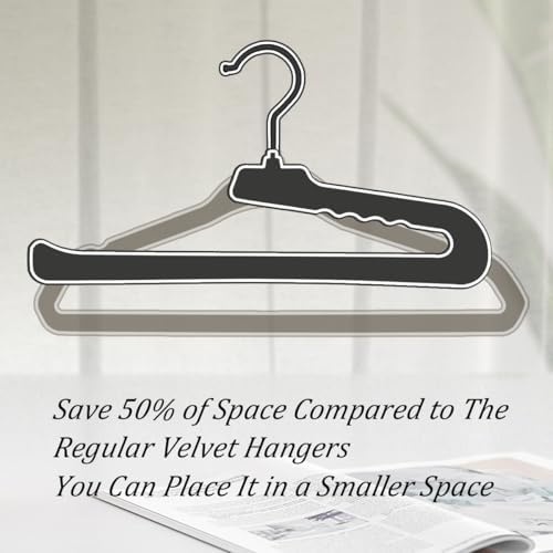 Velvet Pant Hangers Open End,8 Pack Non Slip White Felt Trouser Hangers