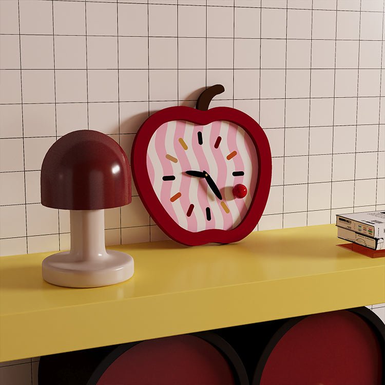 Whimsy Apple Shaped Clock