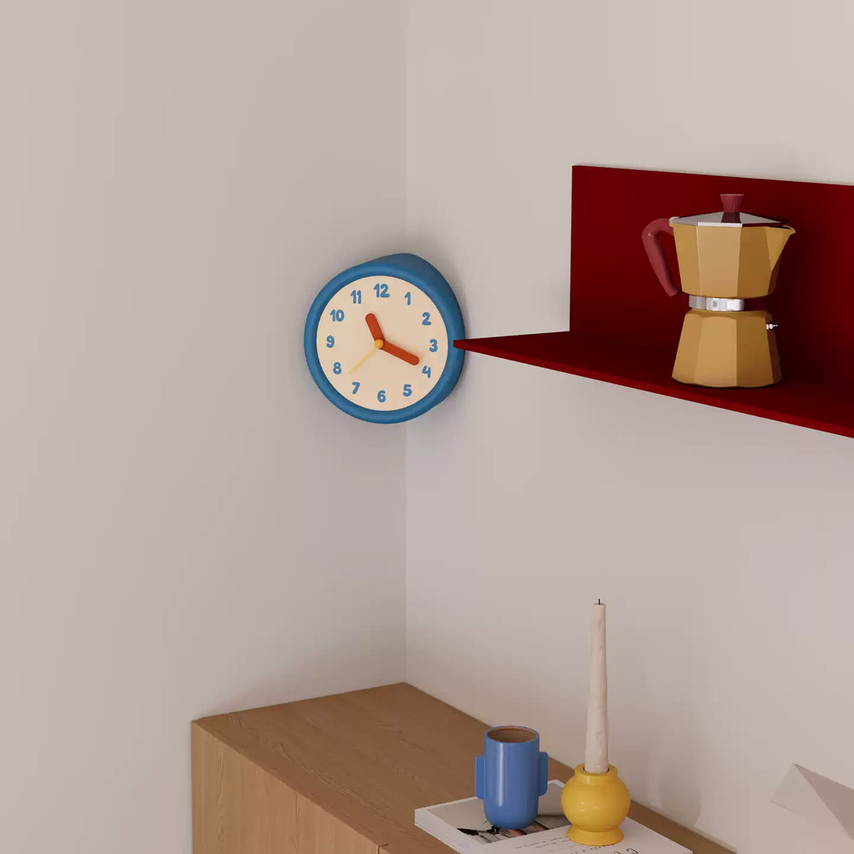 Blue Corner Time Clock
