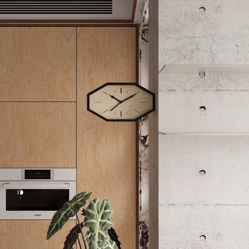 Octagon Dual-Sided Clock